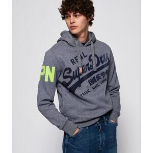 Superdry JPN Vintage Logo 1st Hoodie Mens Size L